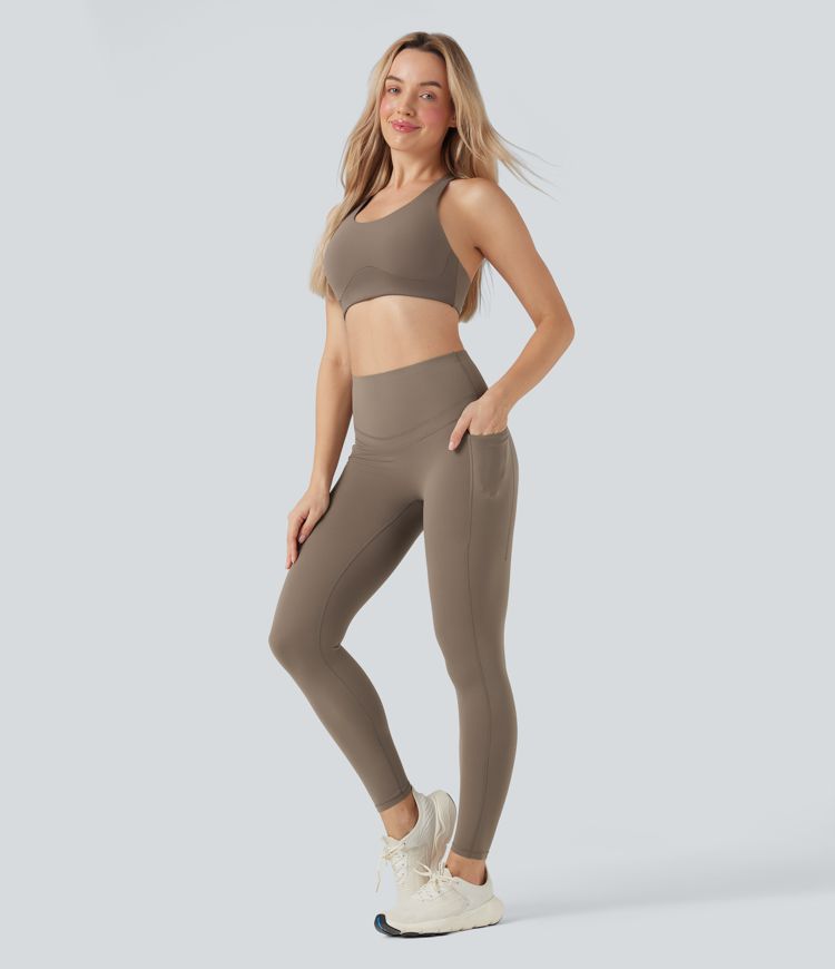 Halara UltraSculpt™ High Waisted Butt Lifting Tummy Control Shaping Training Leggings with Pockets