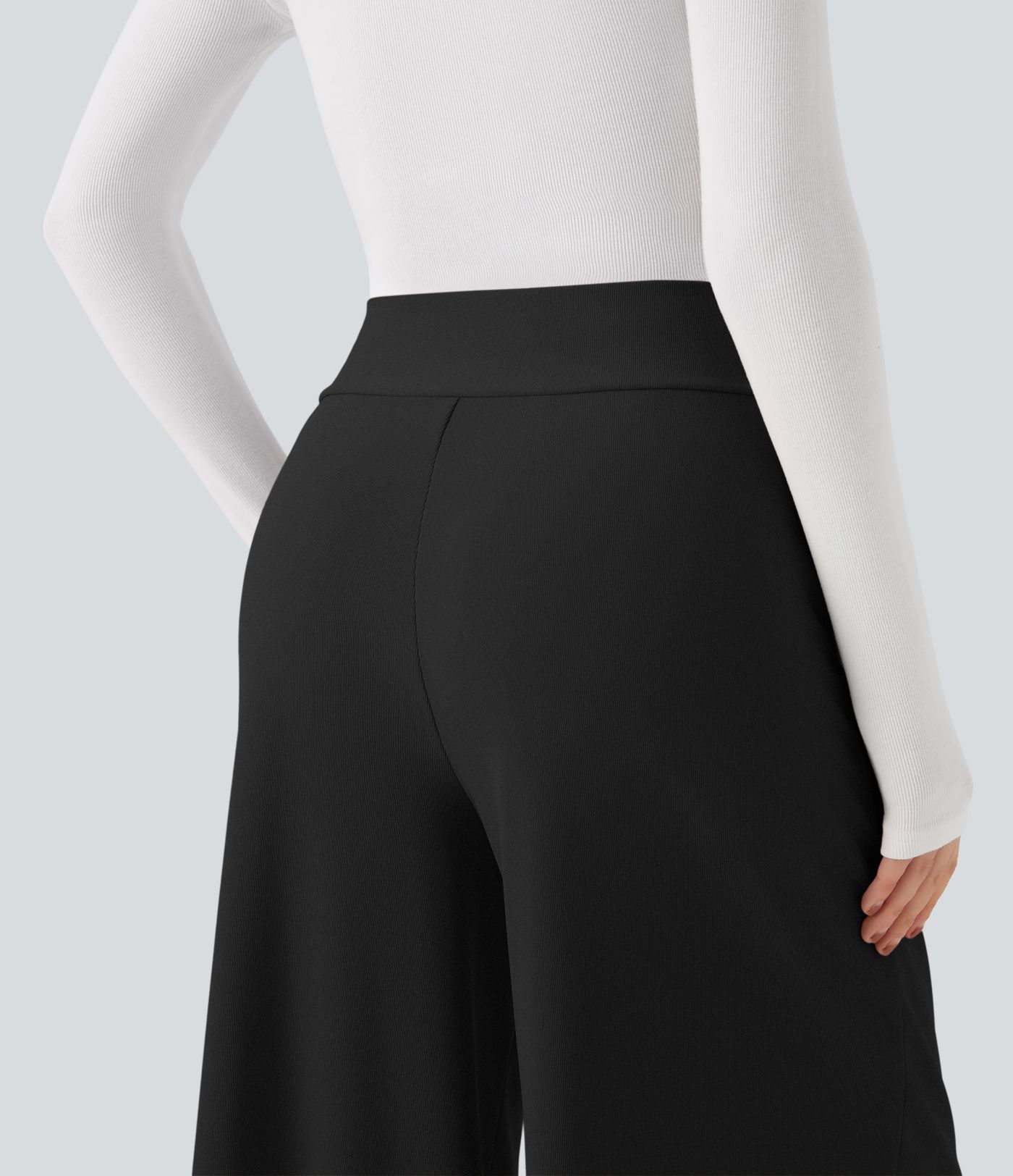 Halara Flex™ pantalon baggy de travail taille haute en micro-gaufre avec poches