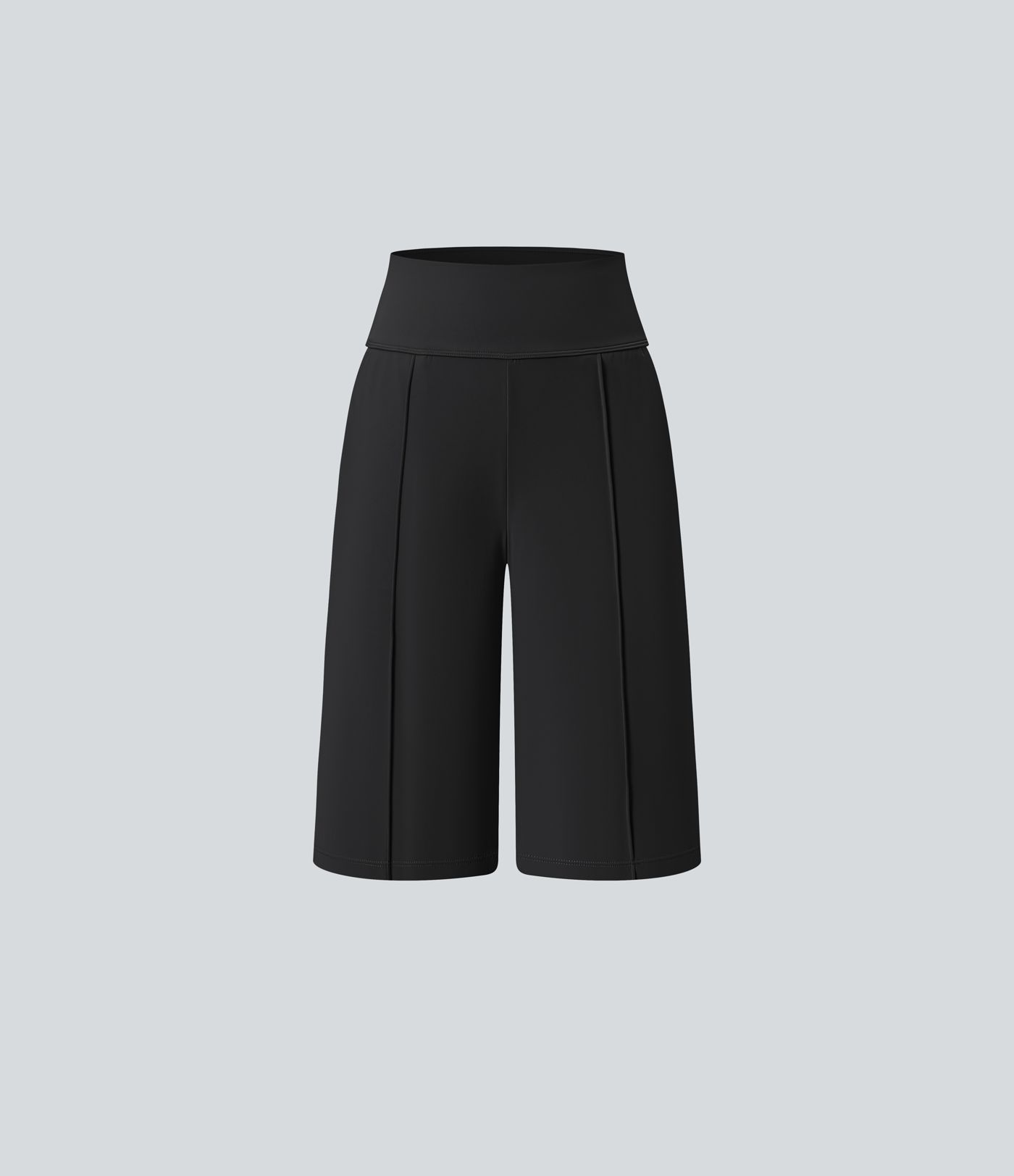 SoftlyZero™ Airy High Waisted Pocket Straight Leg Cool Touch Workout Bermuda Shorts-UPF50+