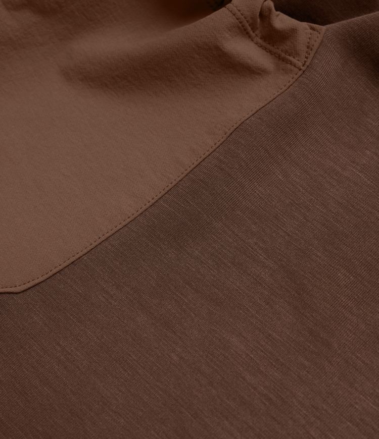 SpacerTek™ Velvet Hooded Drawstring Long Sleeve Mini Hiking Active Dress with Pockets