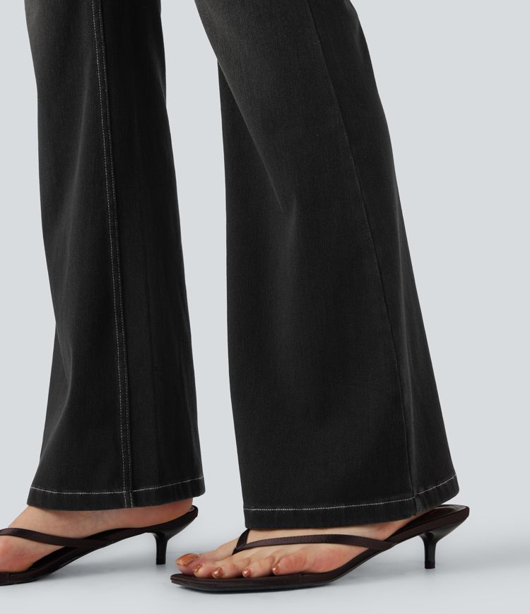 Legging denim bootcut Halara Flex™ gainant effet push-up taille haute avec poches