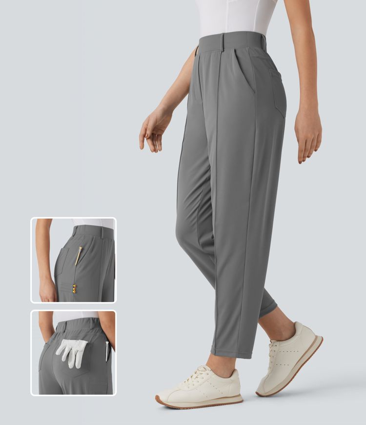 Pantalon de golf taille haute séchage rapide avec poches - tee de golf - UPF40+