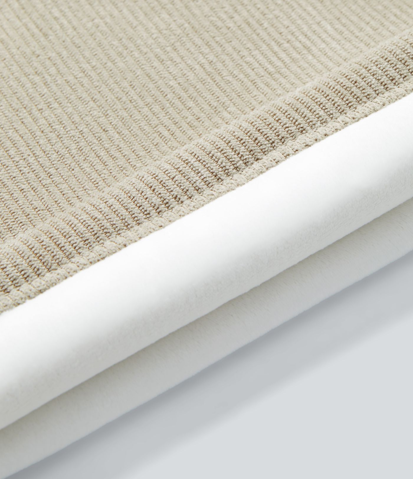 Pantalon décontracté en velours côtelé polaire à taille haute et jambes droites avec poches