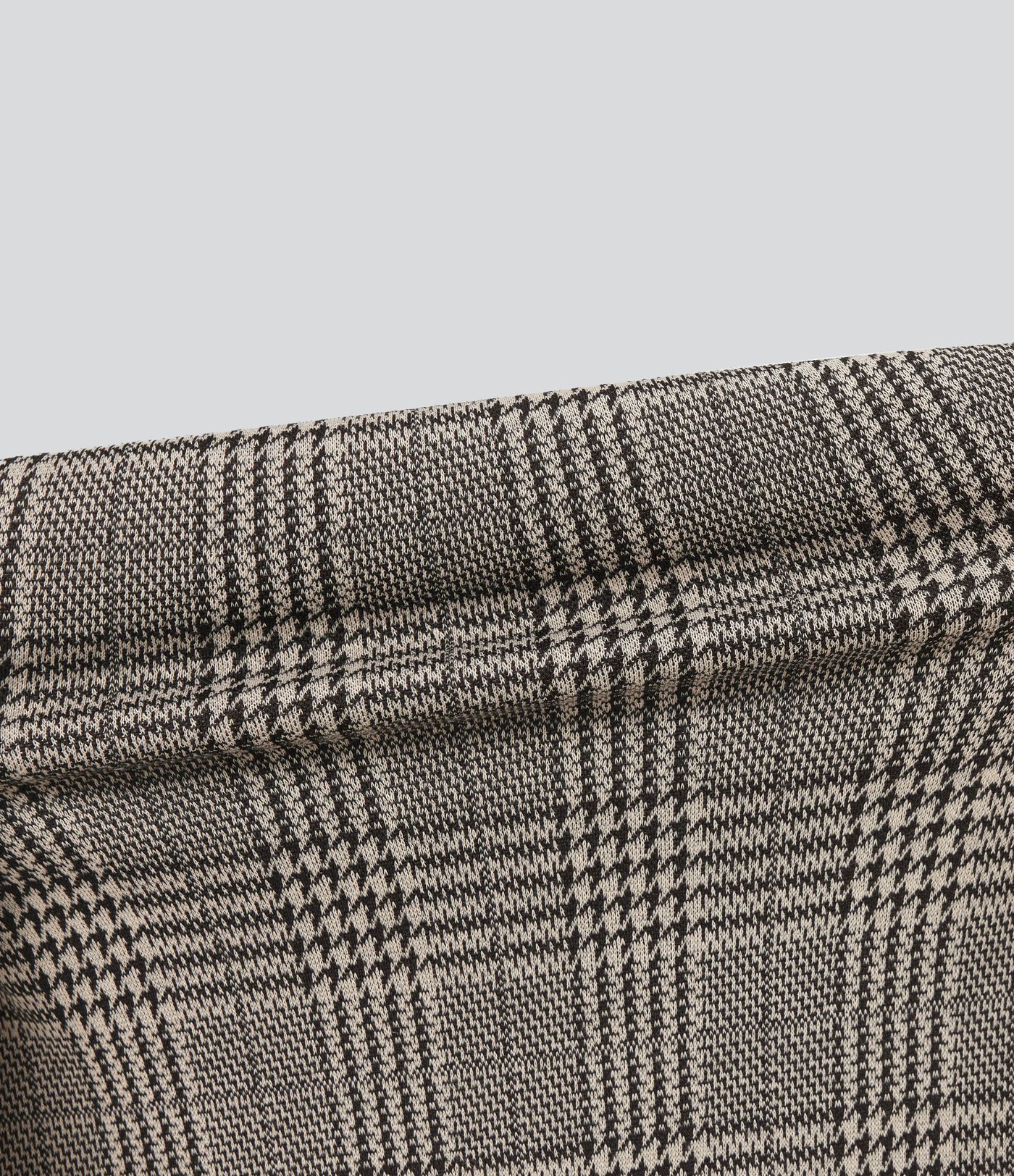 Pantalon tailleur coupe droite pied-de-poule carreaux Halara Flex™ taille haute avec poches