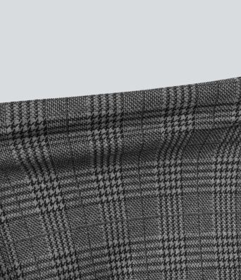 Halara Flex™ High Waisted Straight Leg Houndstooth Plaid Suit Work Pants with Pockets