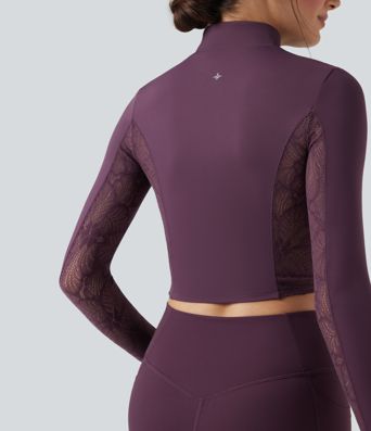 Gilet de yoga SoftlyZero™ avec dents contrastées légères et double fermeture éclair – UPF50+