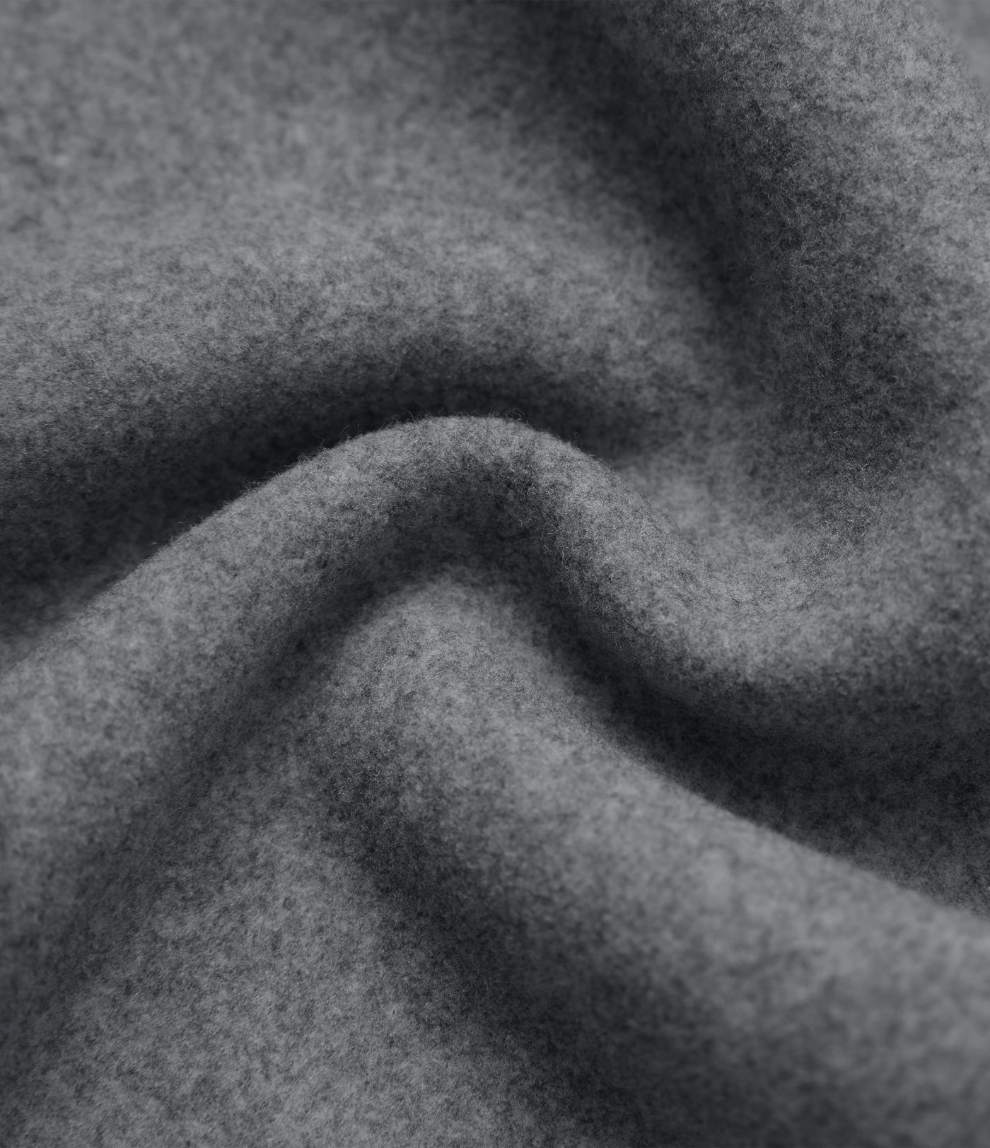 Falda midi casual de polar con abertura y tiro alto