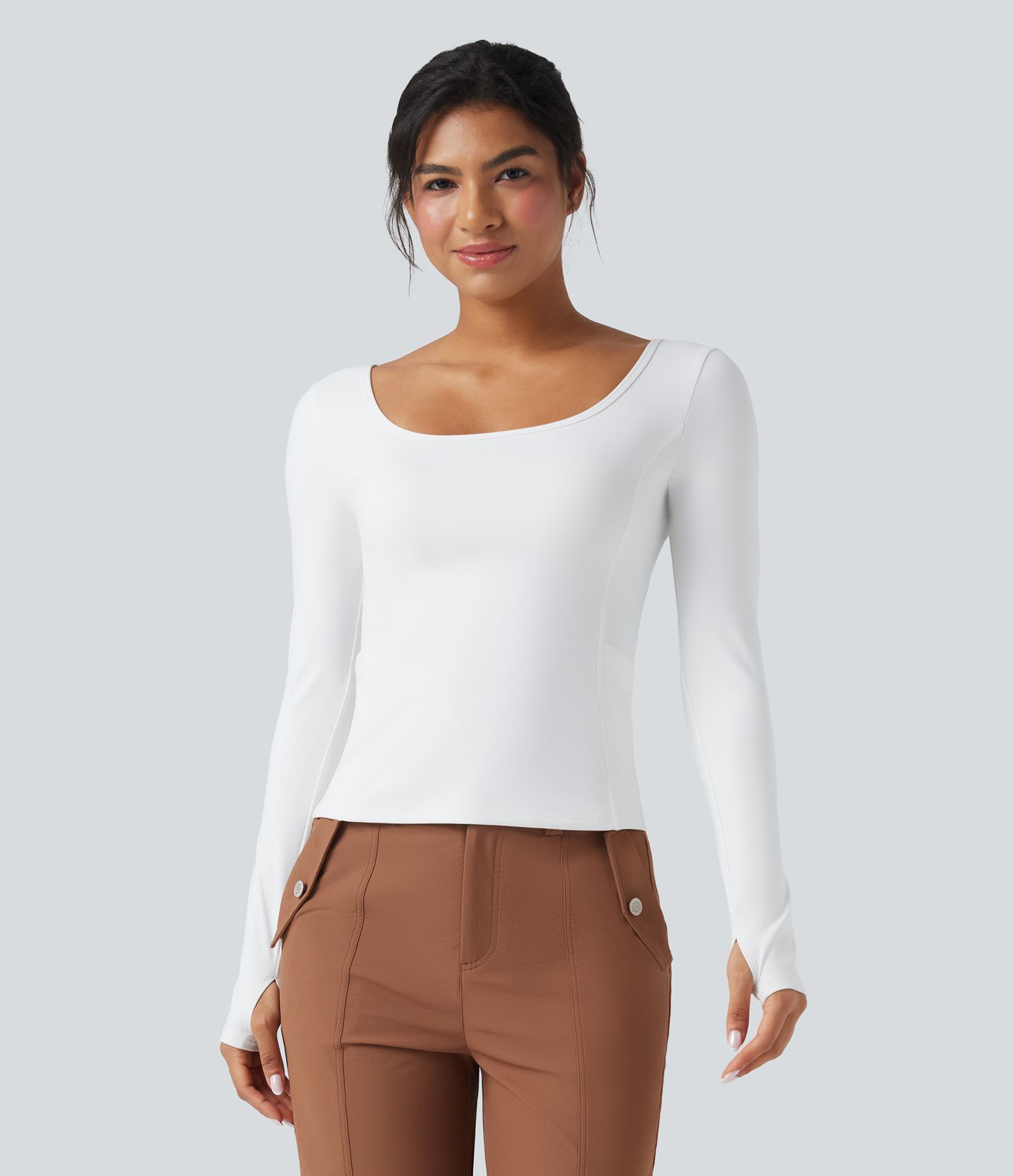 Softlyzero™ Plush - Wander- und Sportoberteil mit Seitentaschen, langen Ärmeln und Daumenlöchern