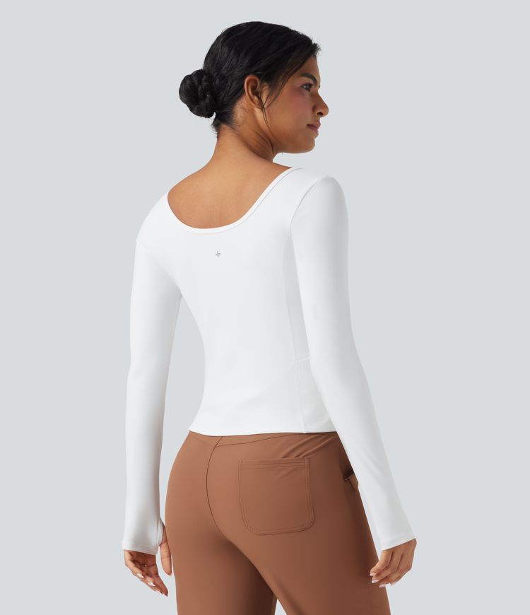 Softlyzero™ Plush - Wander- und Sportoberteil mit Seitentaschen, langen Ärmeln und Daumenlöchern