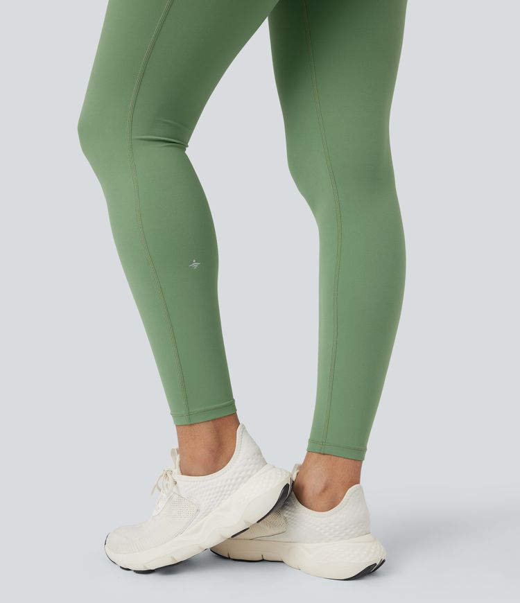 Halara UltraSculpt™ High Waisted Tummy Control Yoga 7/8 Leggings with Pockets