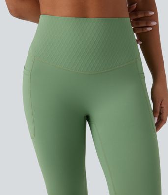 Halara UltraSculpt™ High Waisted Tummy Control Yoga 7/8 Leggings with Pockets