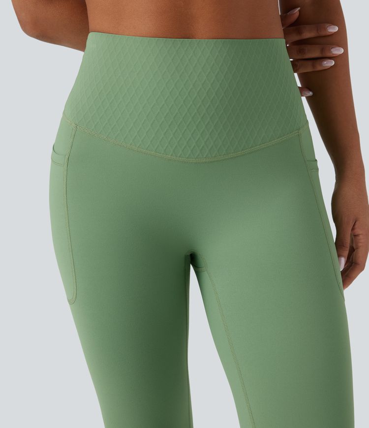 Halara UltraSculpt™ High Waisted Tummy Control Yoga 7/8 Leggings with Pockets