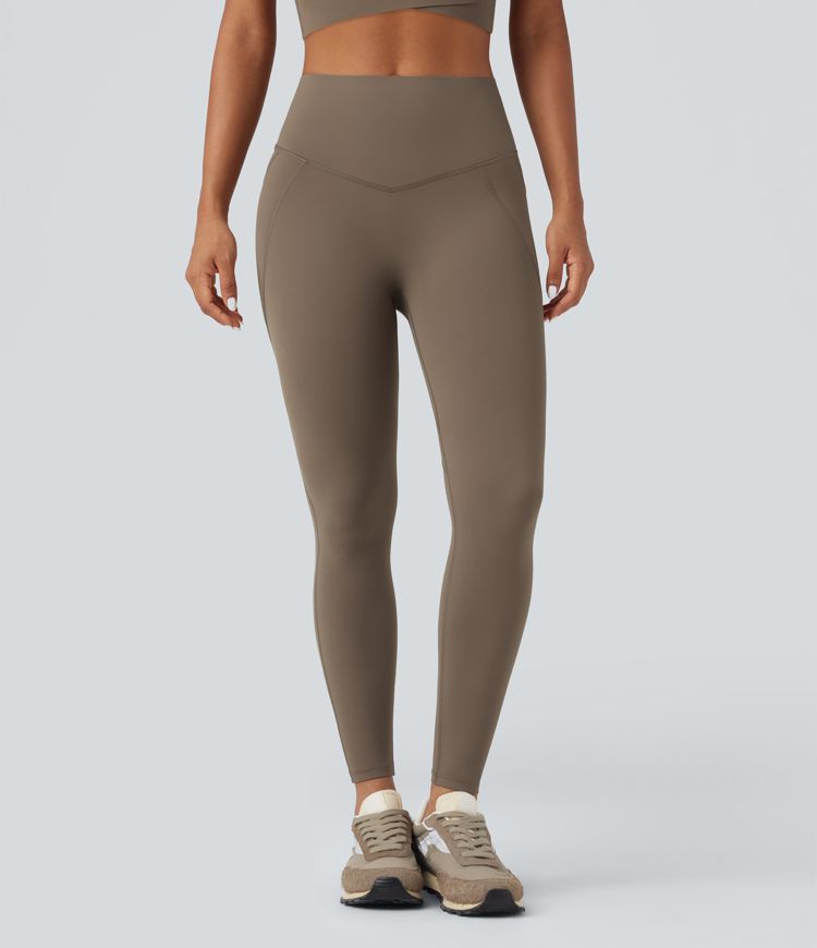 Halara UltraSculpt™ SoCinched High-waisted Tummy Control Butt-lifting Training 7/8 Leggings with Pockets