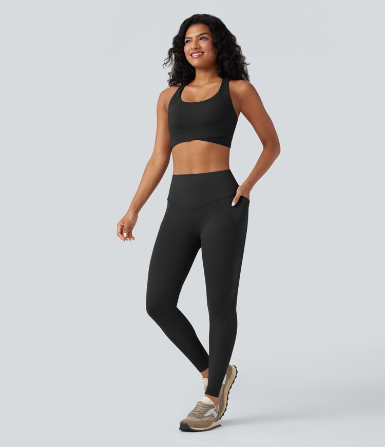 Halara UltraSculpt™ High-waisted Tummy Control Butt-lifting Training 7/8 Leggings with Pockets