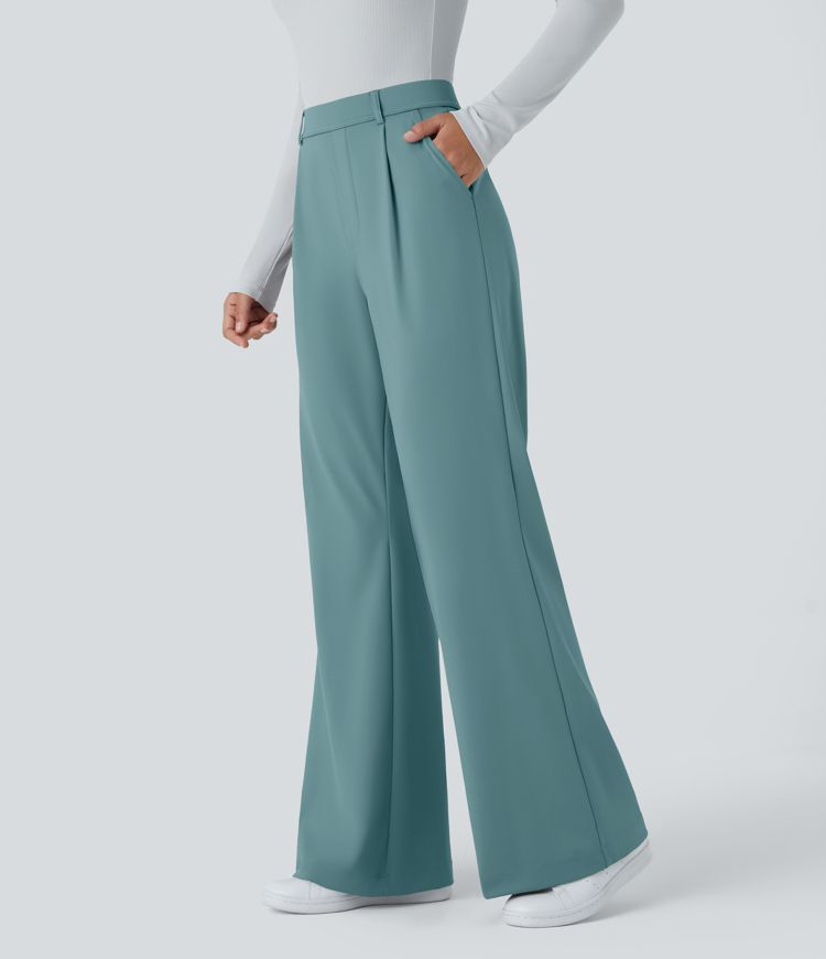 Halara Flex™ High Waisted Pocket Work Flare Trousers