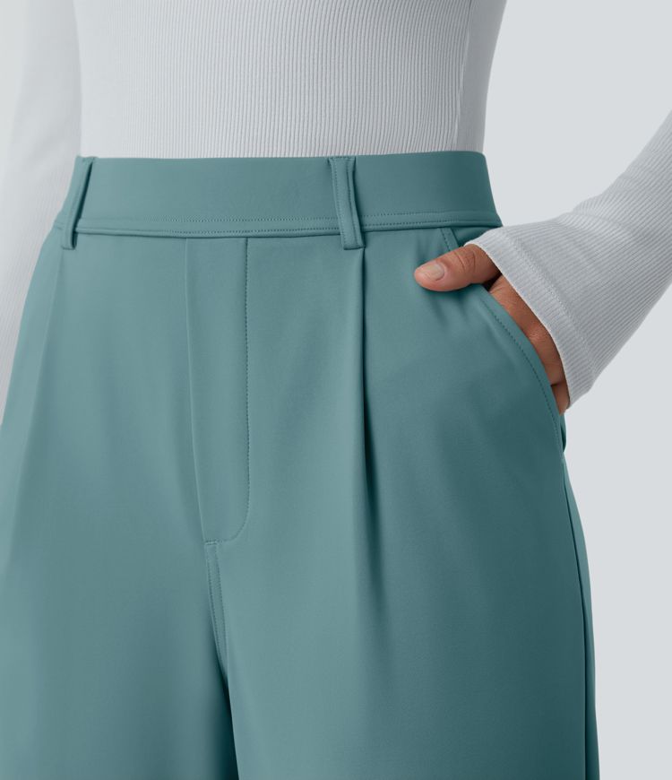 Halara Flex™ High Waisted Pocket Work Flare Trousers