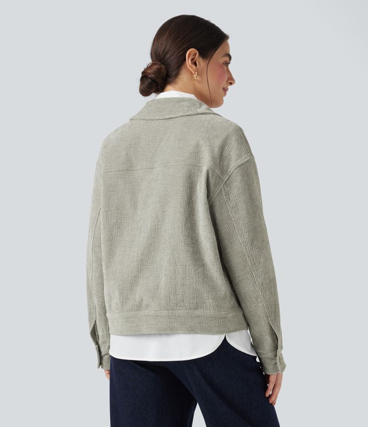 Jacke mit langen Ärmeln und Taschen