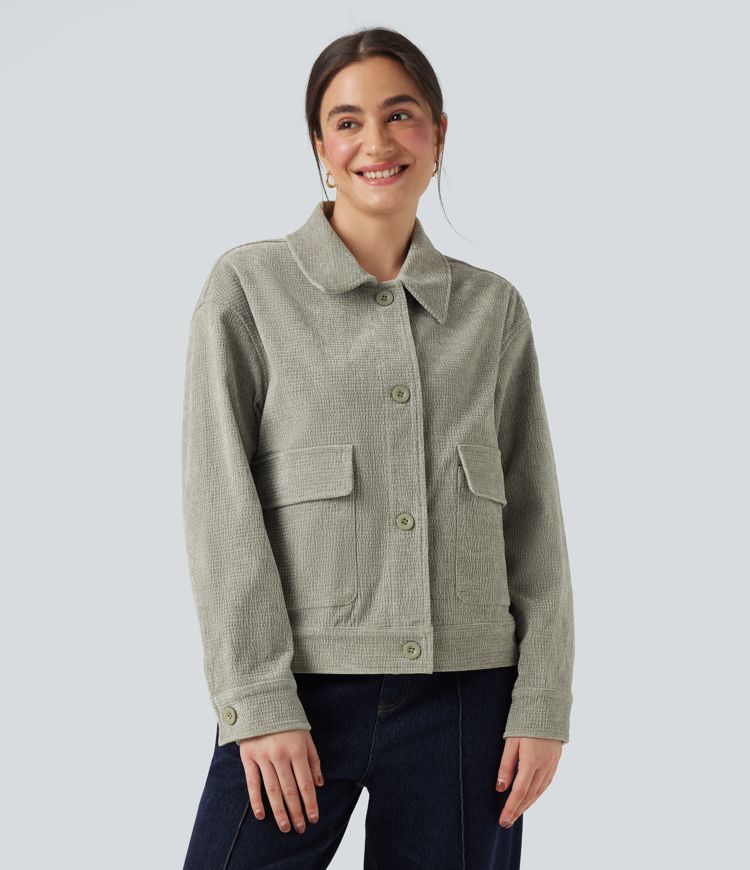 Jacke mit langen Ärmeln und Taschen