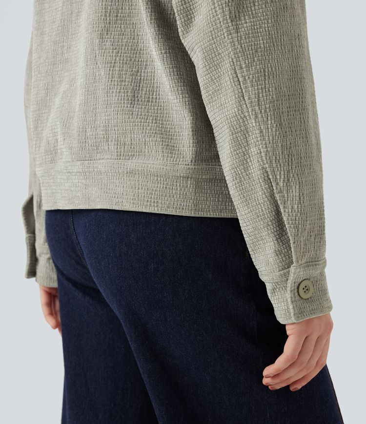 Jacke mit langen Ärmeln und Taschen