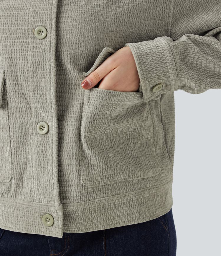 Jacke mit langen Ärmeln und Taschen