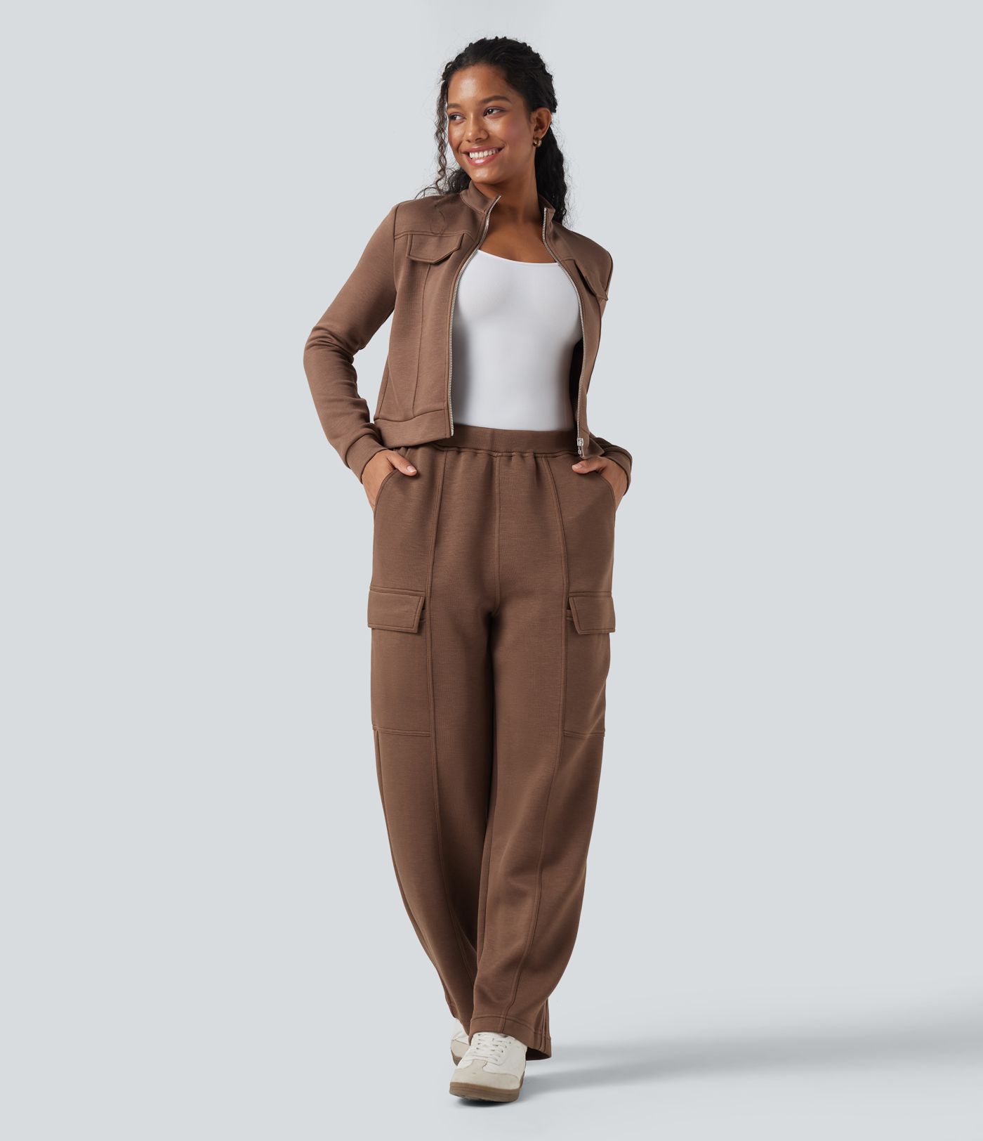 Veste de sport SpacerTek™ col montant, manches longues