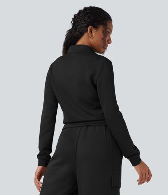 SpacerTek™ Stand Collar Long Sleeve Workout Jacket