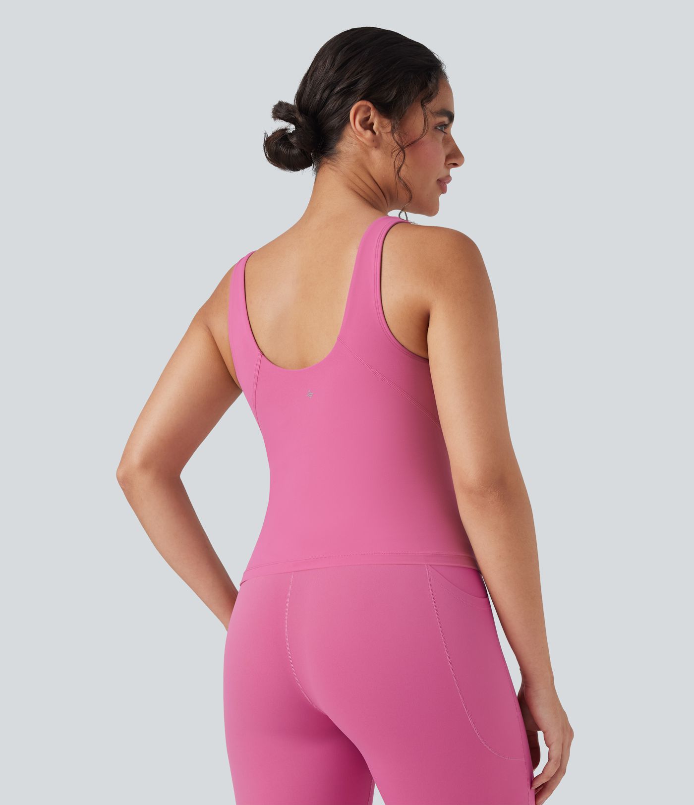 Halara UltraSculpt™ Deep V-Neck Scoop Back Yoga Tank Top