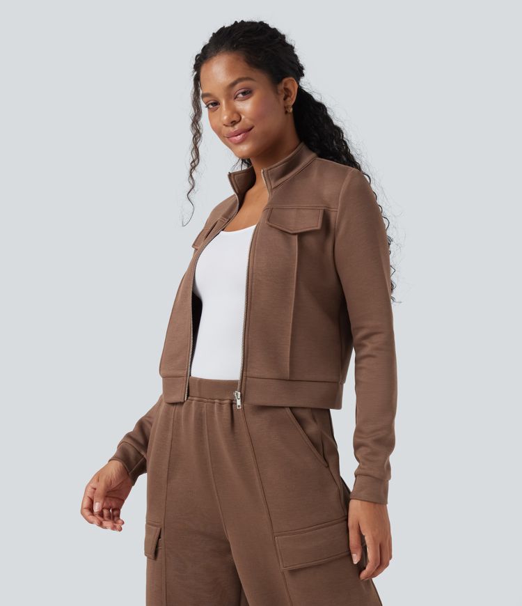 Veste de sport SpacerTek™ col montant, manches longues