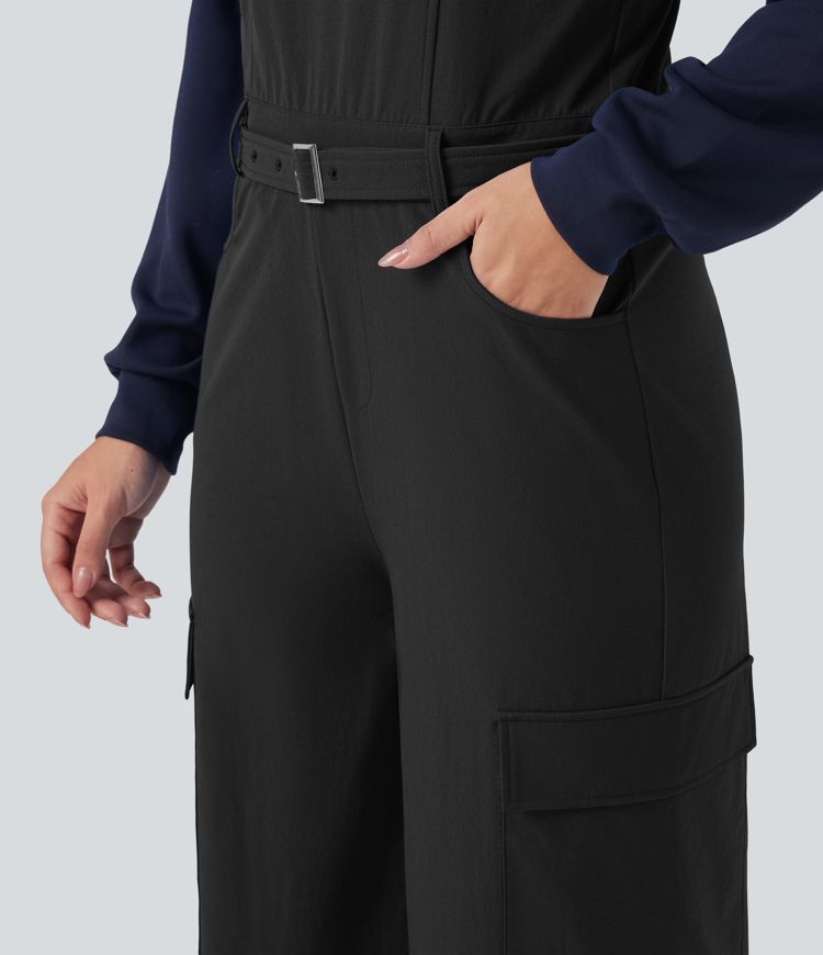 Jumpsuit de senderismo con cinturón y bolsillos