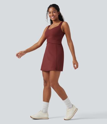 Robe active d'entraînement mini 2 pièces SoftlyZero™ aérée gainante toucher frais avec poche