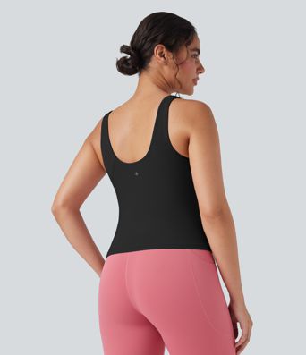 Halara UltraSculpt™ Débardeur de yoga à décolleté en V profond et dos échancré Halara UltraSculpt™ Débardeur de yoga à décolleté en V profond et dos échancré