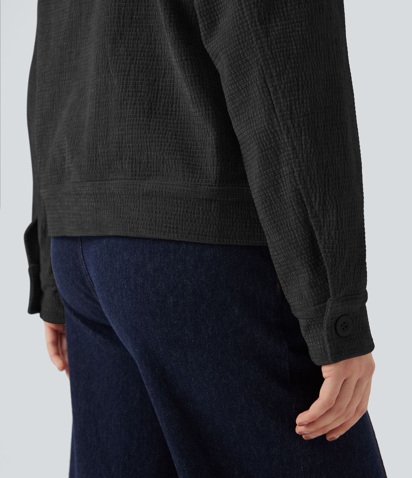 Long Sleeve Casual Jacket with Pockets