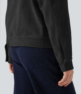 Long Sleeve Casual Jacket with Pockets