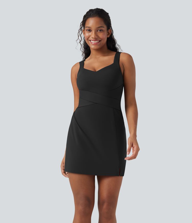 Robe active d'entraînement mini 2 pièces SoftlyZero™ aérée gainante toucher frais avec poche