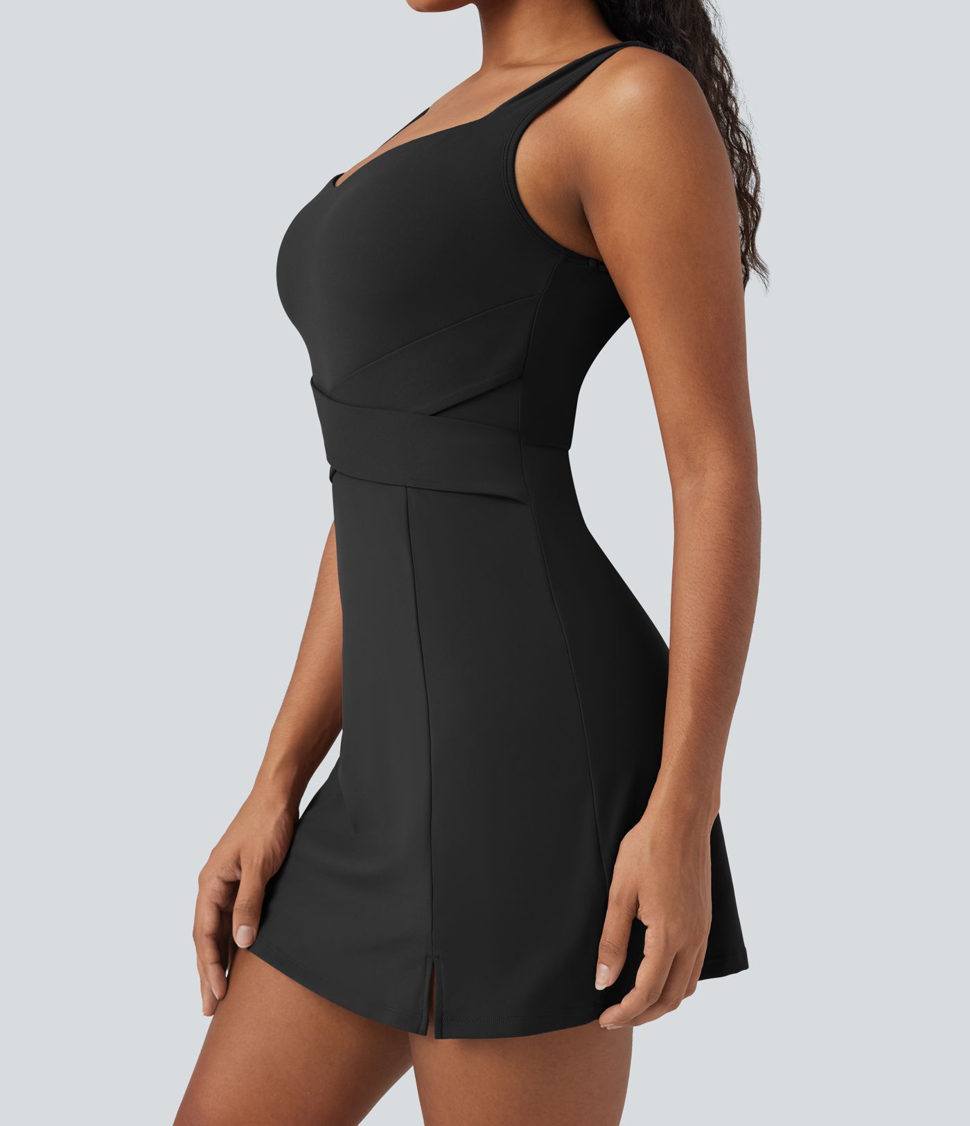 Robe active d'entraînement mini 2 pièces SoftlyZero™ aérée gainante toucher frais avec poche