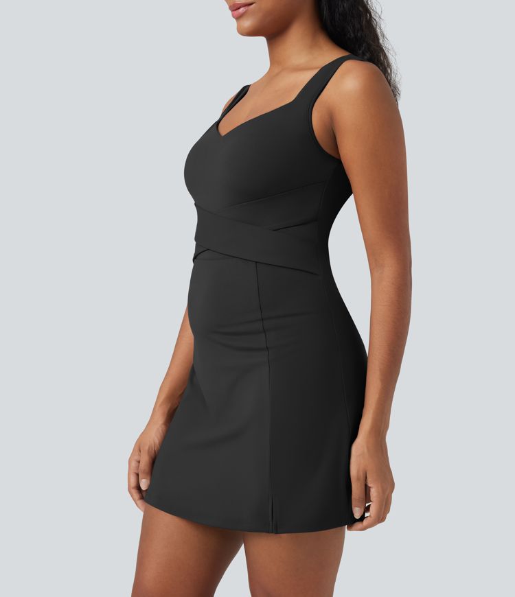 Robe active d'entraînement mini 2 pièces SoftlyZero™ aérée gainante toucher frais avec poche