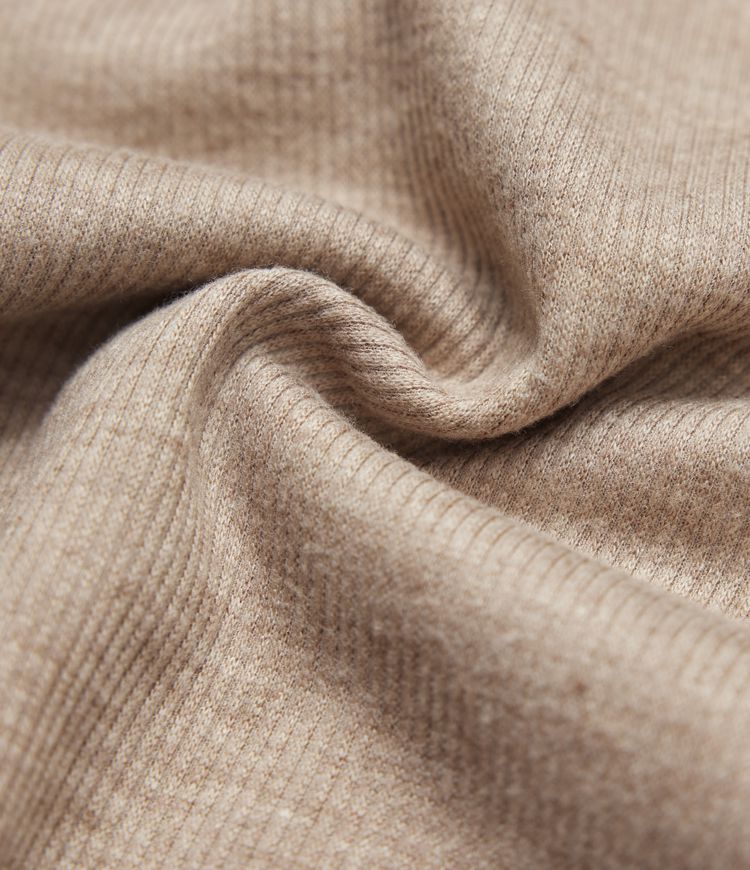 Ribbed Knit Hooded Zip Relaxed Casual Jacket with Pockets