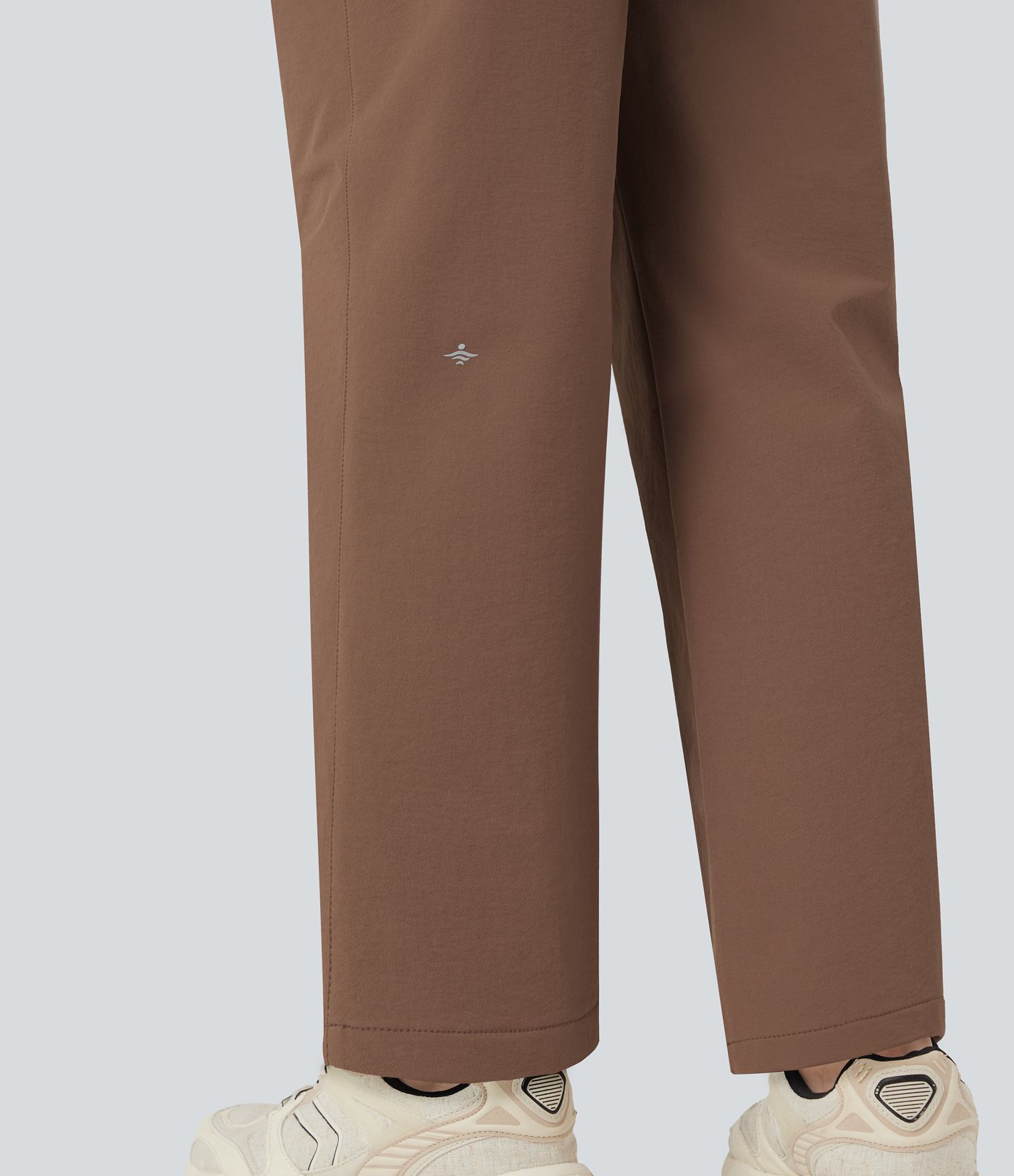 Durable Water Repellent Mid Rise Straight Leg Hiking Pants with Pockets