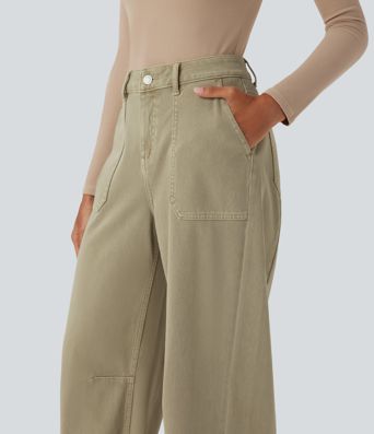 Halara Flex™ High Waisted Colorful Casual Jeans with Pockets