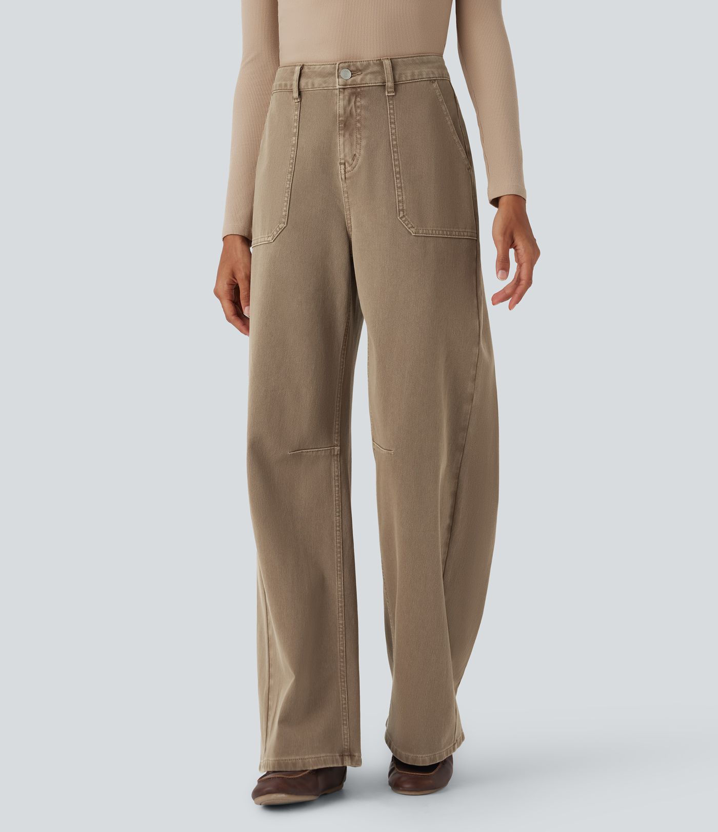 Halara Flex™ High Waisted Colorful Casual Jeans with Pockets