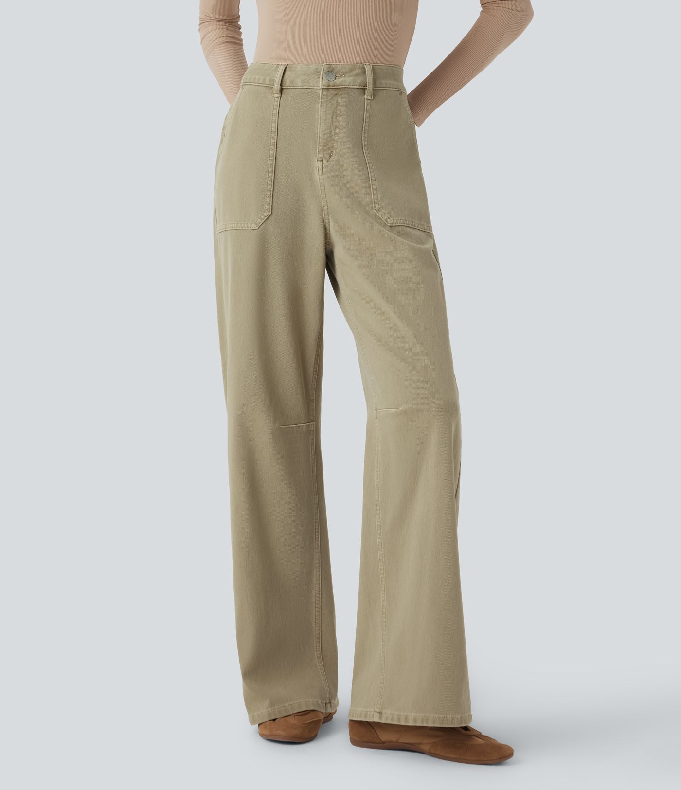 Halara Flex™ High Waisted Colorful Casual Jeans with Pockets