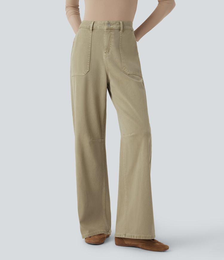 Halara Flex™ High Waisted Colorful Casual Jeans with Pockets