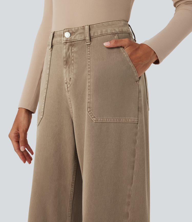 Halara Flex™ High Waisted Colorful Casual Jeans with Pockets