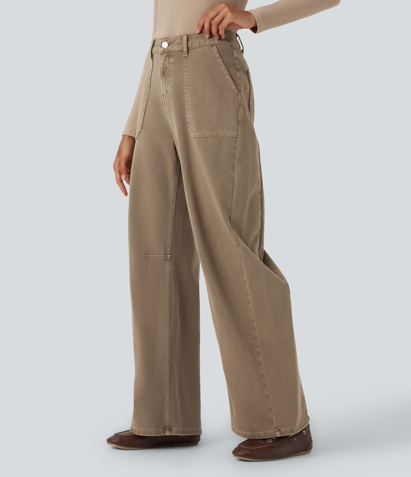 Halara Flex™ High Waisted Colorful Casual Jeans with Pockets