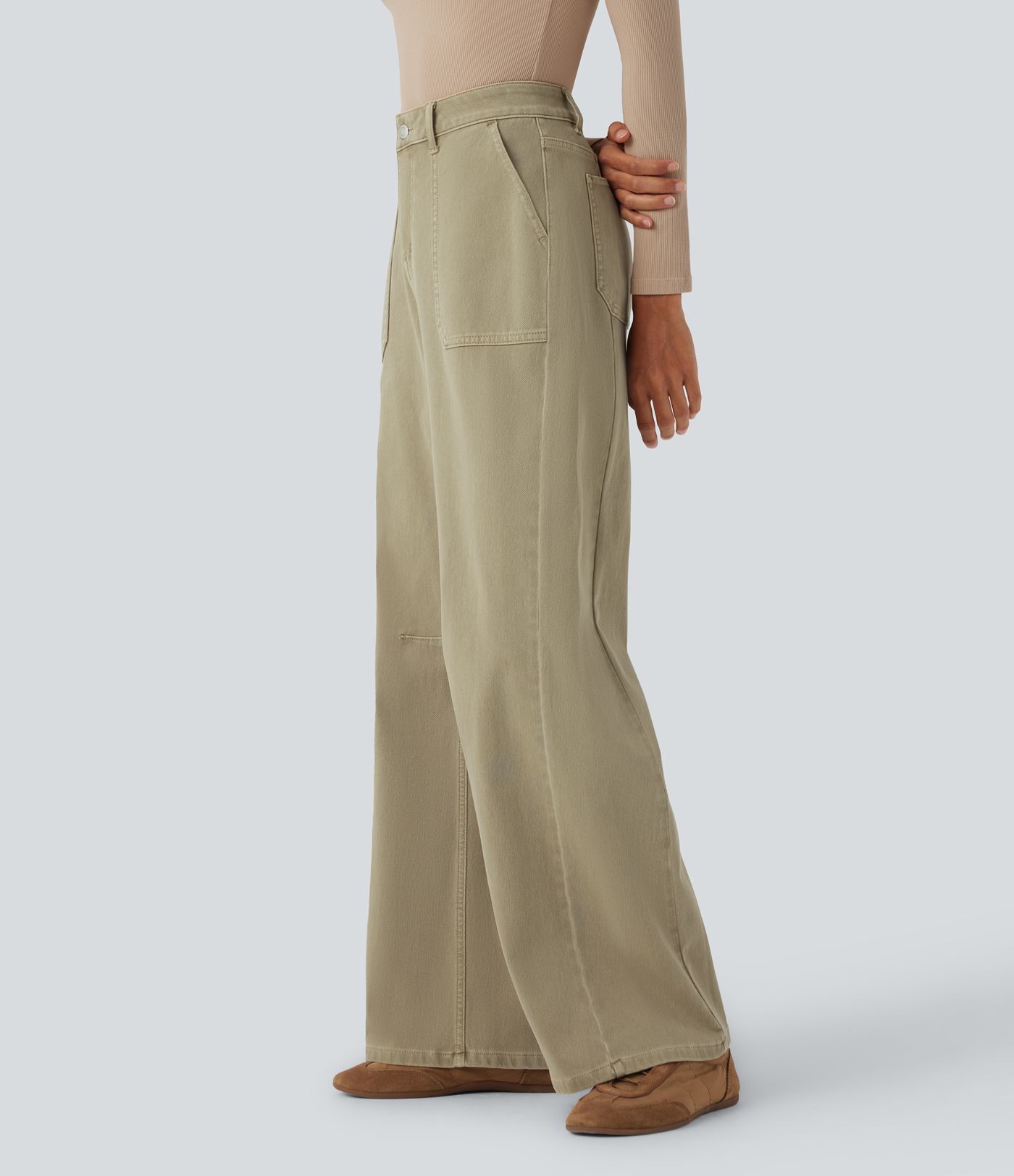 Halara Flex™ High Waisted Colorful Casual Jeans with Pockets