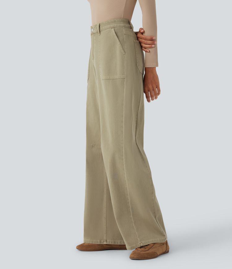 Halara Flex™ High Waisted Colorful Casual Jeans with Pockets