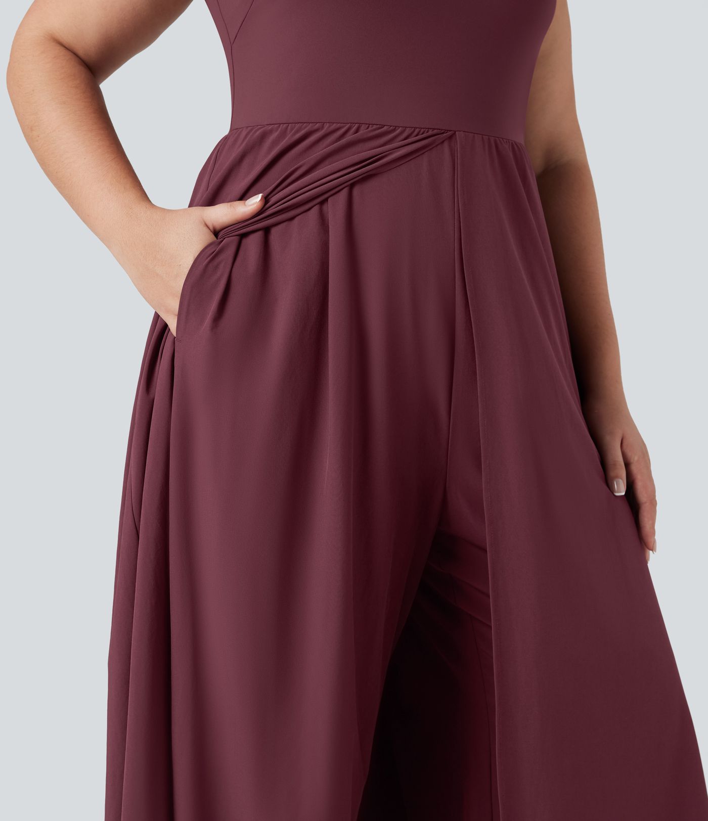 Combinaison sans manches Breezeful™ grande taille à superposition et à séchage rapide, avec poches