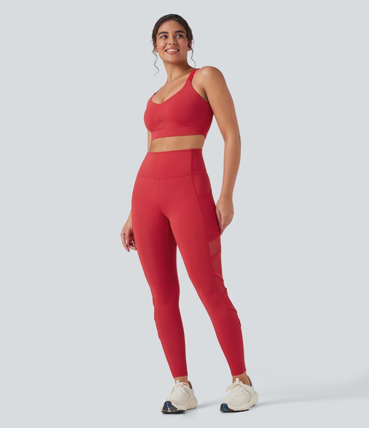 Soutien-gorge de sport d'entraînement SpeedWave™ soutien intermédiaire coques moulées perforé crochet réglable séchage rapide