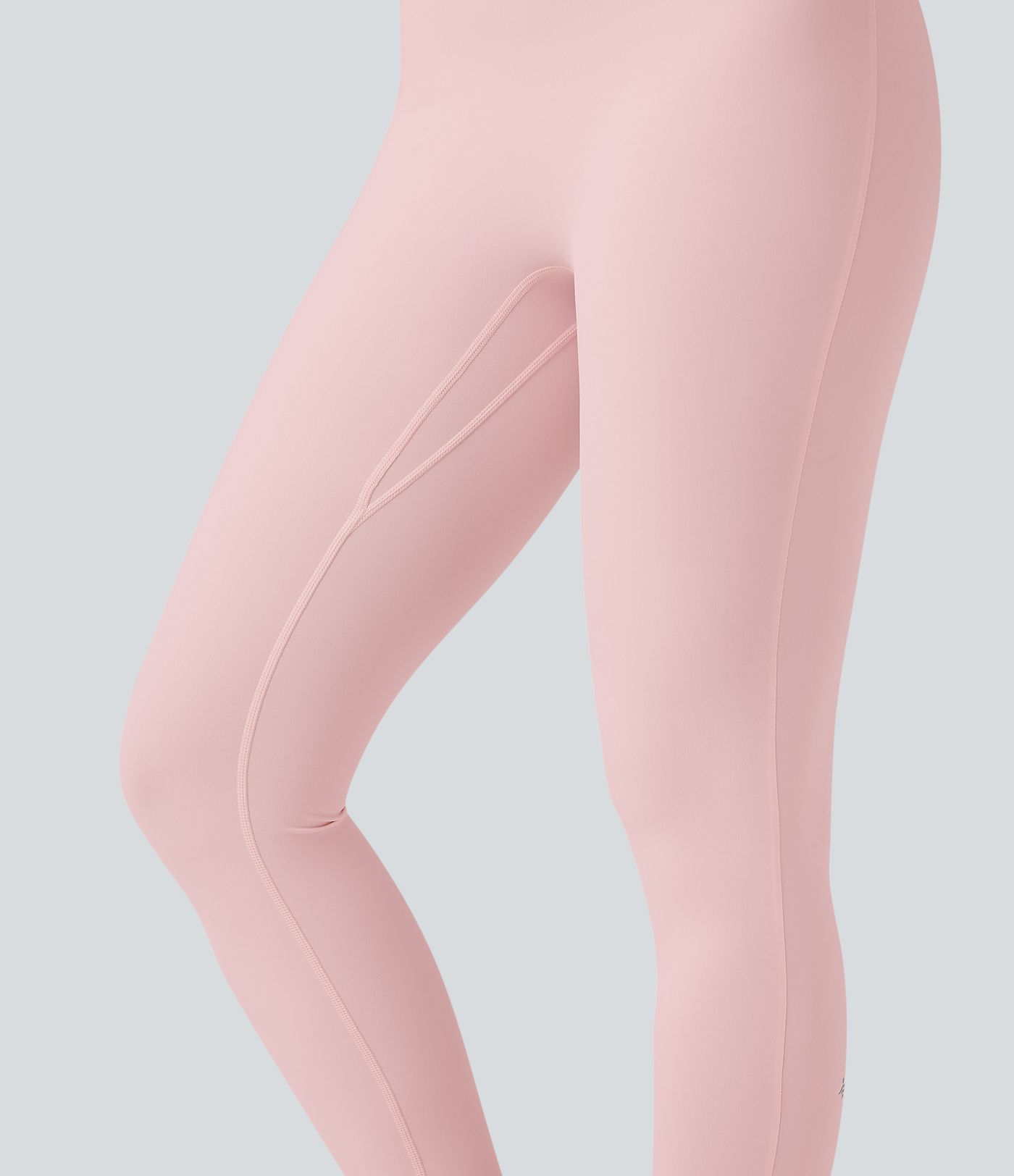 SoftlyZero™ Airy Halter Tie Back Cut-out Scrunch Yoga Skinny Jumpsuit