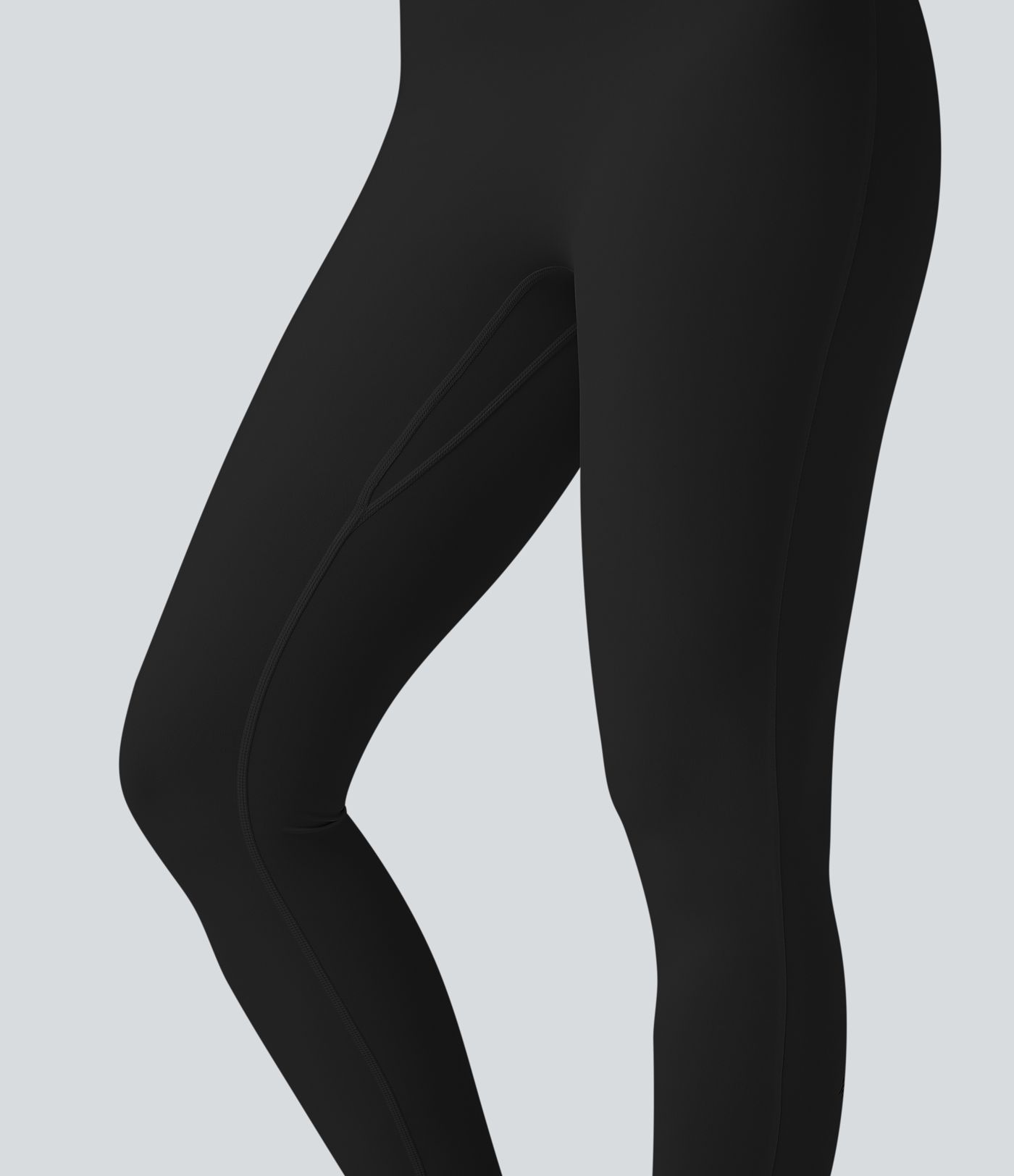 SoftlyZero™ Airy Halter Tie Back Cut-out Scrunch Yoga Skinny Jumpsuit